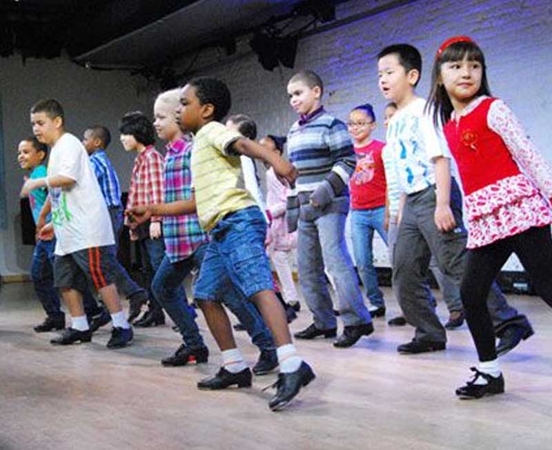 Kids tap dancing