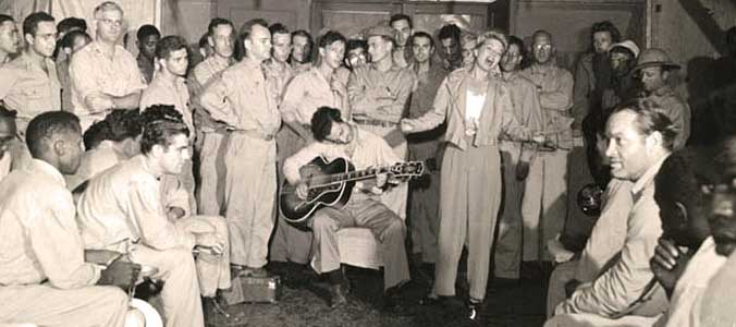 Bob Hope Frances Langford Tony Romano 1944